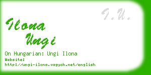 ilona ungi business card